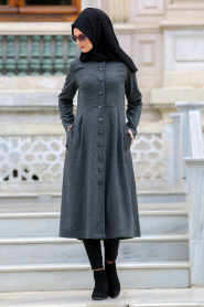 Tunic - Black Hijab Tunic 6079S - Thumbnail