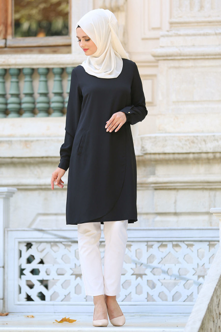 Tunic - Black Hijab Tunic 6096S