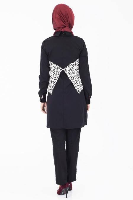 Tunic - Black Hijab Tunic 6142S - 3