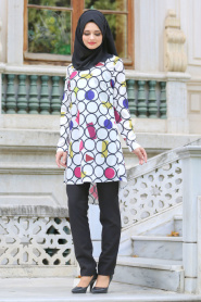 Tunic - Black Hijab Tunic 6143S - Thumbnail