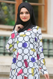 Tunic - Black Hijab Tunic 6143S - Thumbnail