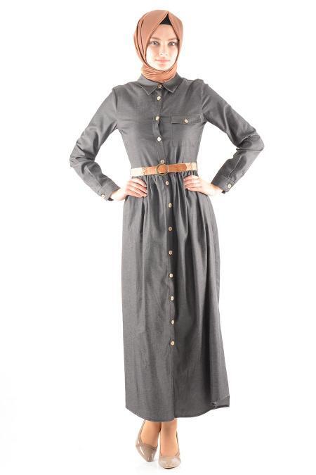 Tunic - Black Hijab Tunic 6158S - 2