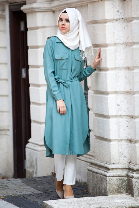 Tunic - Blue Hijab Tunic 5077M