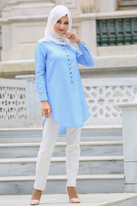 Tunic - Blue Hijab Tunic 6144-01M