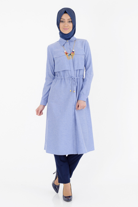 Tunic - Blue Hijab Tunic 6150M
