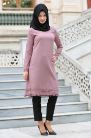 Tunic - Dusty Rose Hijab Tunic 52040GK - Thumbnail