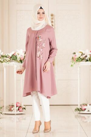 Tunic - Dusty Rose Hijab Tunic 52290GK - 1