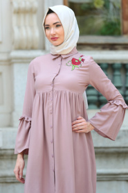 Tunic - Dusty Rose Hijab Tunic 52410GK - Thumbnail