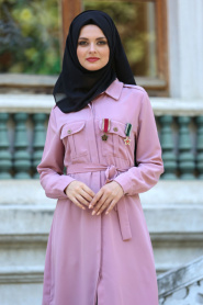Tunic - Dusty Rose Hijab Tunic 52540GK - Thumbnail