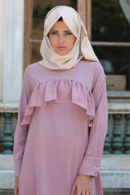 Tunic - Dusty Rose Hijab Tunic 52650GK - Thumbnail