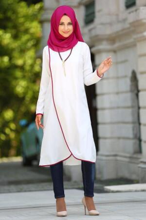 Tunic - Ecru Hijab Tunic 6140E - 1