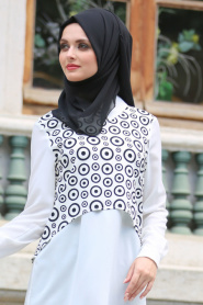 Tunic - Ecru Hijab Tunic 6142E - Thumbnail