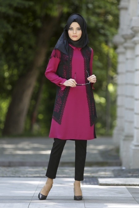 Tunic - Fuchsia Hijab Tunic 5067F