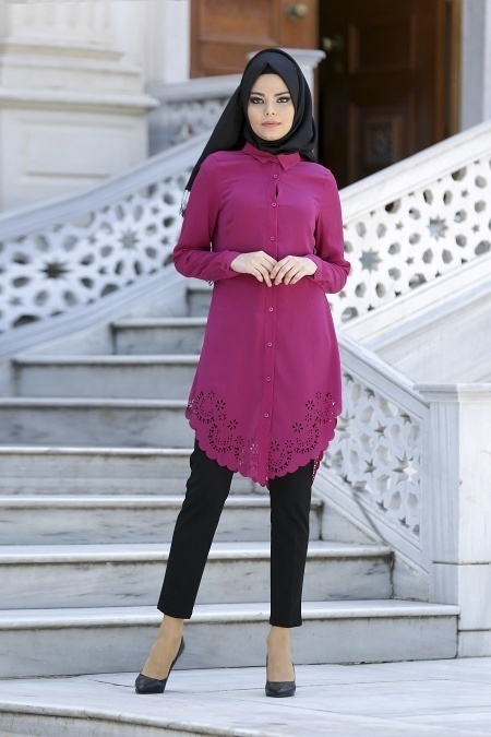 Tunic - Fuchsia Hijab Tunic 5068F