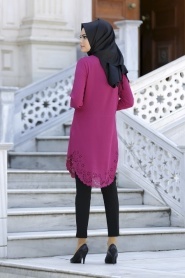 Tunic - Fuchsia Hijab Tunic 5068F - Thumbnail