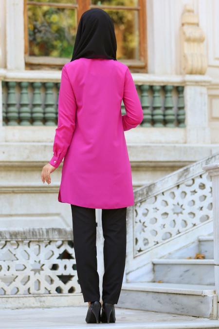 Tunic - Fuchsia Hijab Tunic 6115F - 3