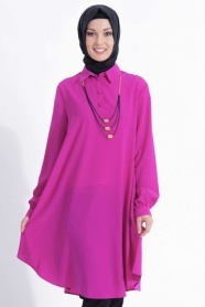 Tunic - Fuchsia Hijab Tunic 6130F - Thumbnail