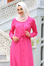 Tunic - Fuchsia Hijab Tunic 6153F - Thumbnail