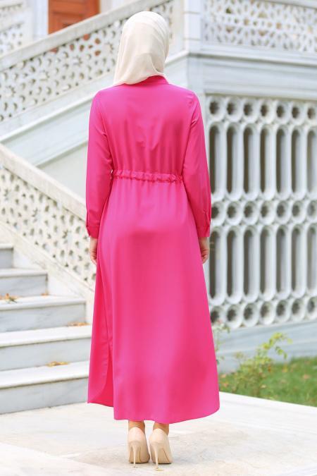 Tunic - Fuchsia Hijab Tunic 6153F - 3