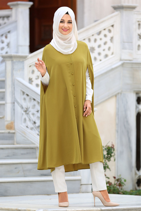Tunic - Green Hijab Tunic 6110Y