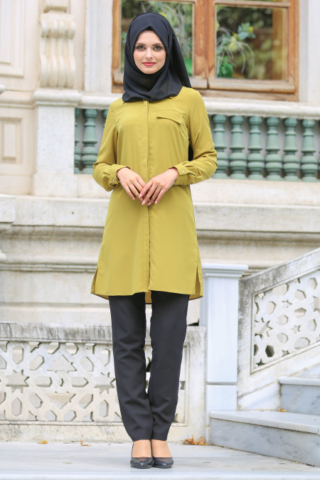 Tunic - Green Hijab Tunic 6115AY