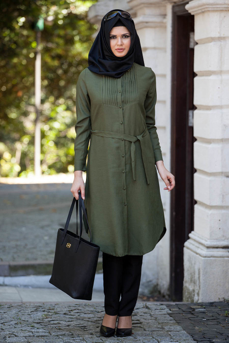 Tunic - Khaki Hijab Tunic 5079HK