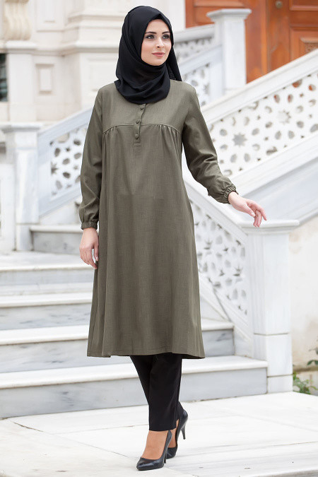 Tunic - Khaki Hijab Tunic 51370HK