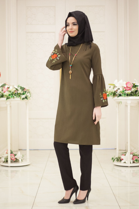 Tunic - Khaki Hijab Tunic 52070HK