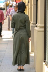 Tunic - Khaki Hijab Tunic 53040HK - Thumbnail