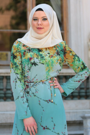 Tunic - Mint Hijab Tunic 52590MINT - Thumbnail