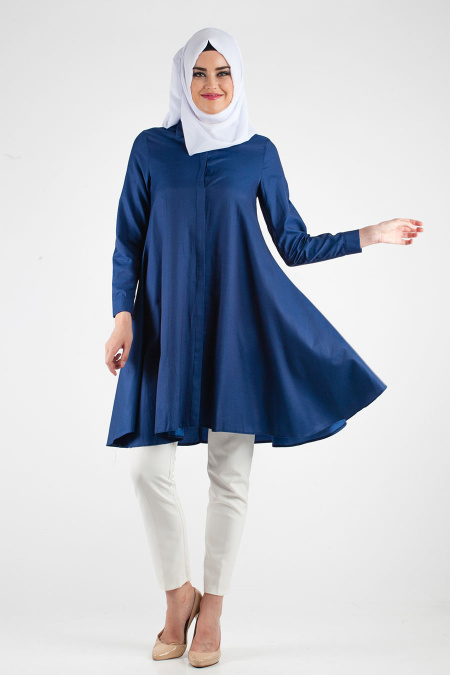 Tunic - Navy Blue Hijab Tunic 5055L