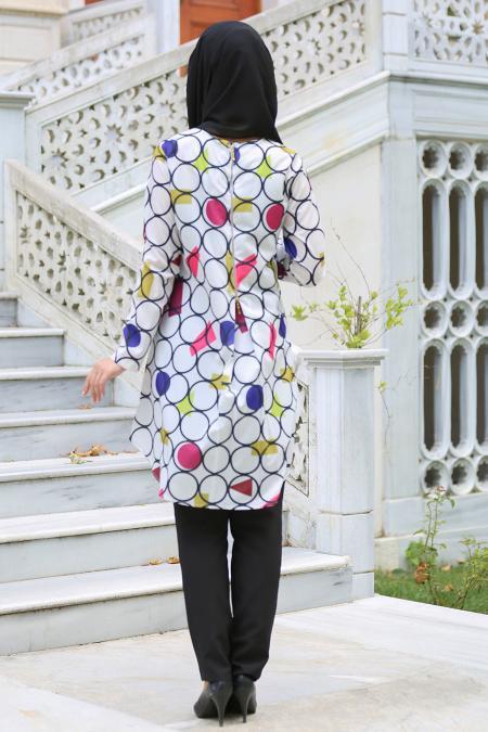 Tunic - Oil Green Hijab Tunic 6143YY - 3