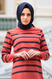 Tunic - Orange Hijab Tunic 5035T - Thumbnail