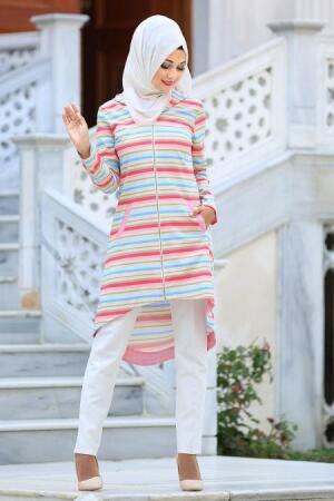 Tunic - Pink Hijab Tunic 6132P - 1