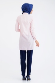 Tunic - Pink Hijab Tunic 6141P - Thumbnail