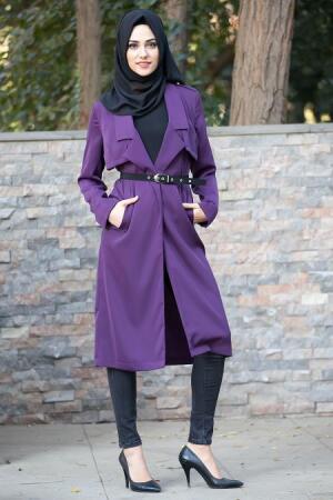 Tunic - Plum Color Hijab Tunic 5070MU - 1