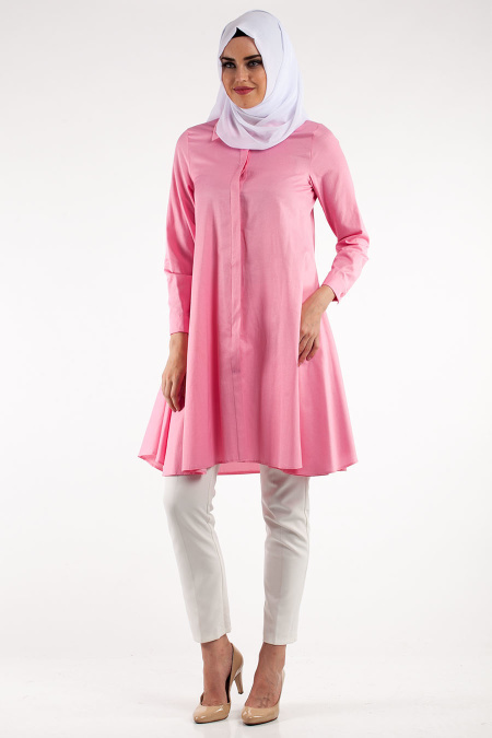 Tunic - Pomegranate Flower Color Hijab Tunic 5055NC