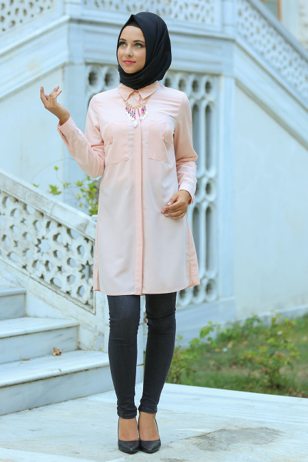Tunic - Powder Pink Hijab Tunic 3019PD