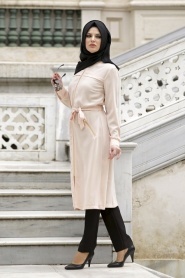 Tunic - Powder Pink Hijab Tunic 5061PD - Thumbnail
