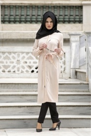 Tunic - Powder Pink Hijab Tunic 5061PD - Thumbnail