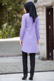 Tunic - Purple Hijab Tunic 3028MOR - Thumbnail