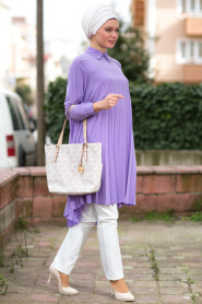 Tunic - Purple Hijab Tunic 5042MOR - Thumbnail