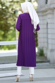 Tunic - Purple Hijab Tunic 5043MOR - Thumbnail