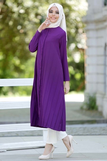 Tunic - Purple Hijab Tunic 5043MOR