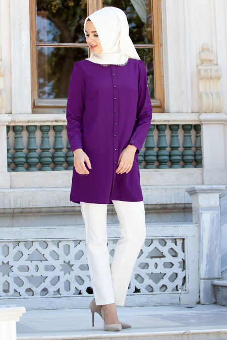 Tunic - Purple Hijab Tunic 5073MOR
