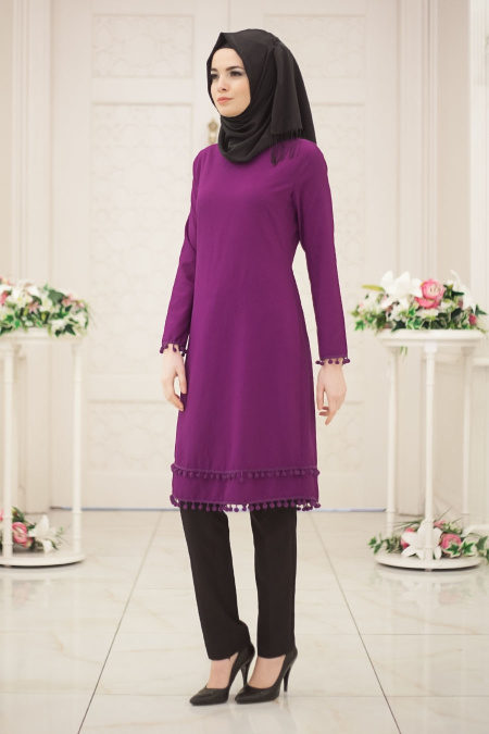 Tunic - Purple Hijab Tunic 52040MOR