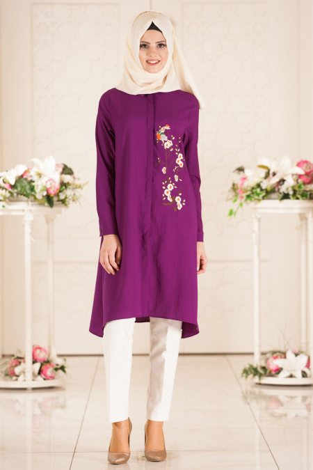 Tunic - Purple Hijab Tunic 52290MOR
