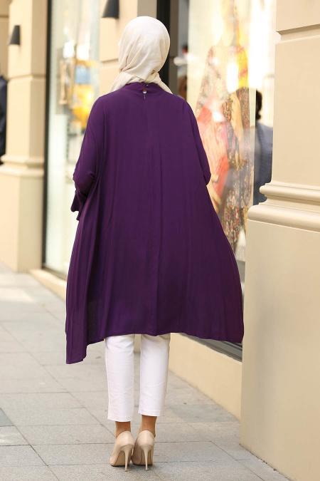 Tunic - Purple Hijab Tunic 6190MOR - 2