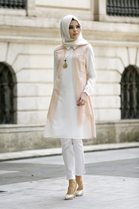 Tunic - Salmon Pink Hijab Tunic 5067SMN