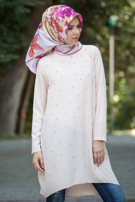 Tunic - Salmon Pink Hijab Tunic 5084SMN